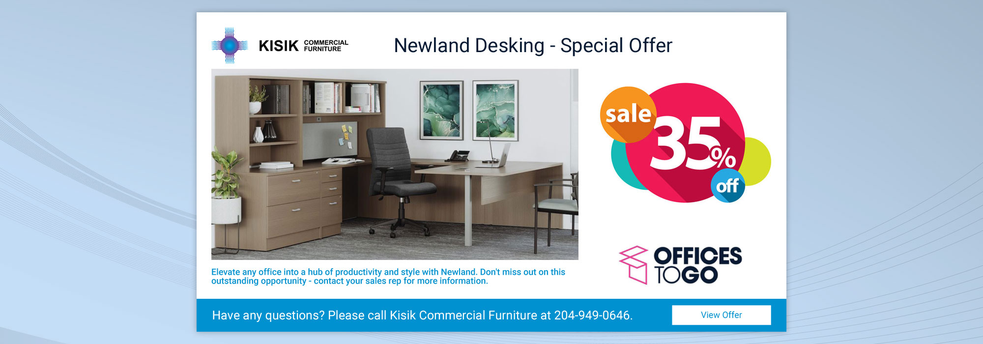 Newland Desking - Special Year End Offer